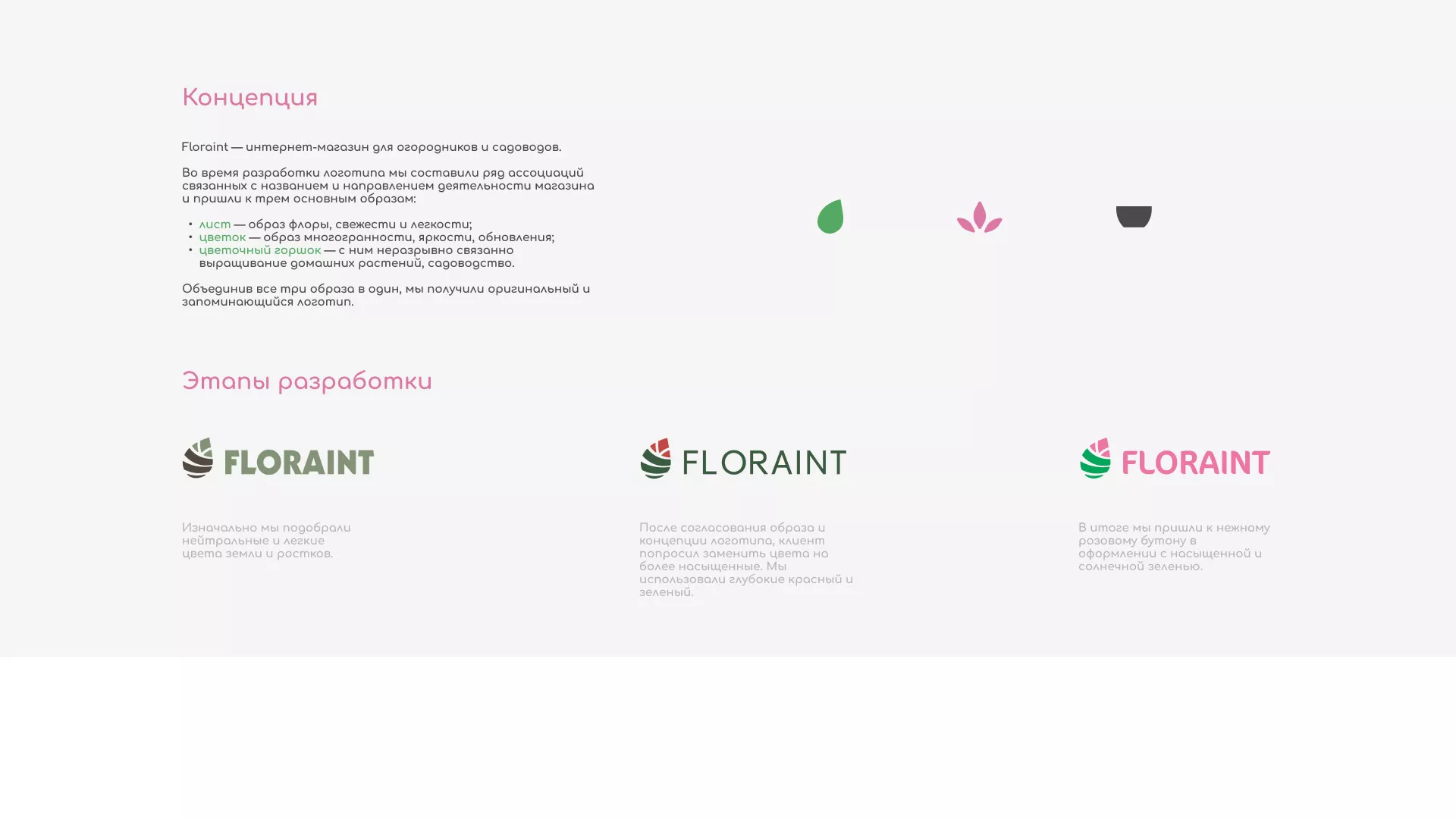 Создание логотипа и интернет-магазина «FLORAINT» в Карачеве