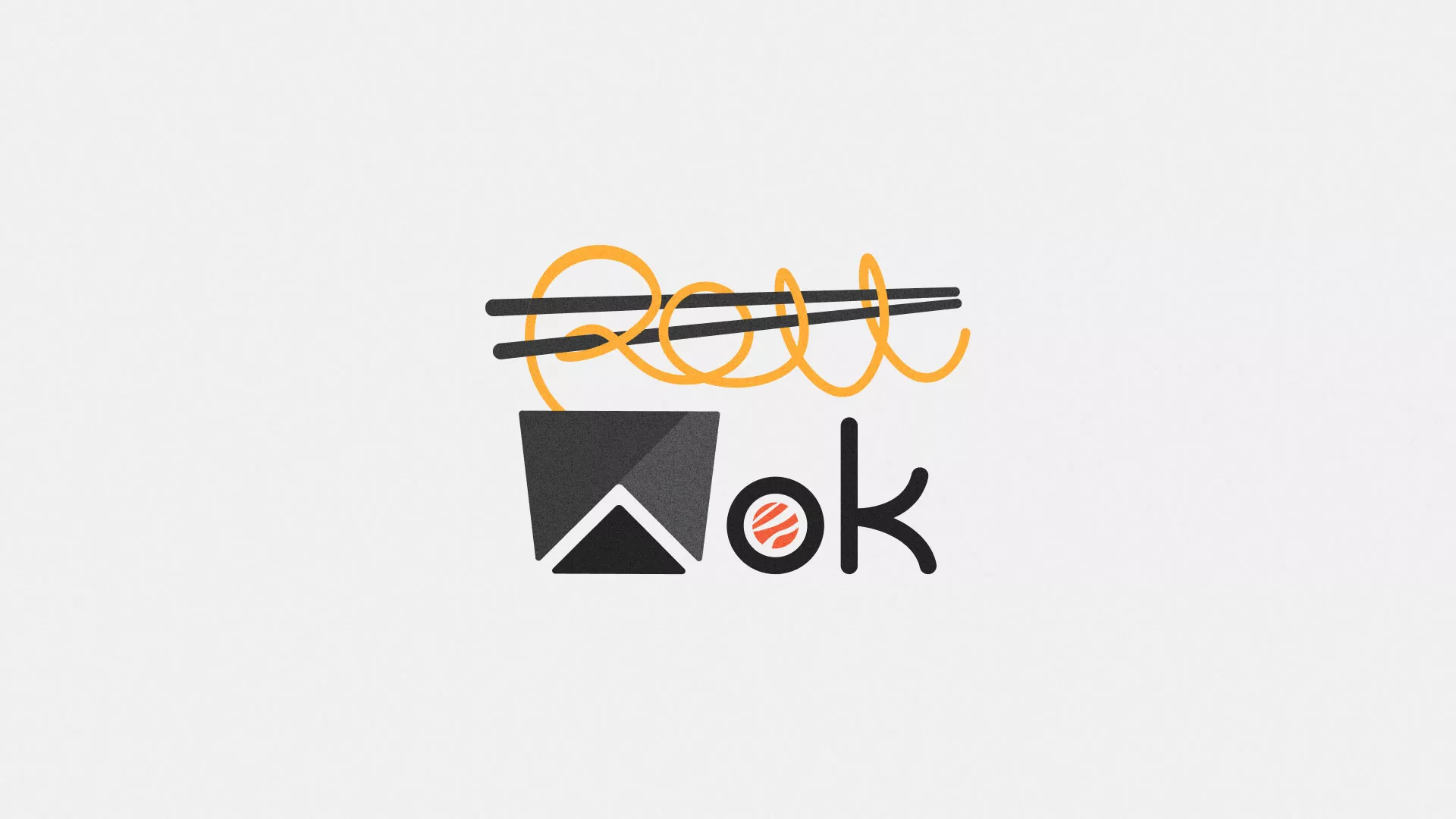 Разработка логотипа в Карачеве для суши-бара «Roll Wok Club» Разработка логотипа в Карачеве для суши-бара «Roll Wok Club»